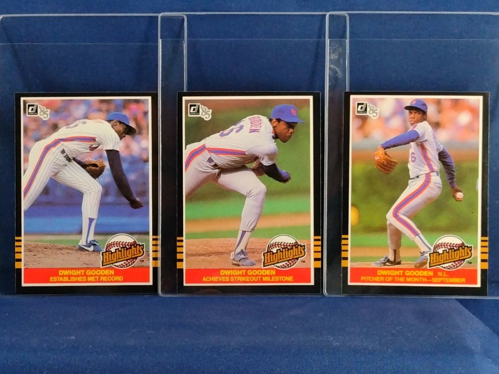 5 Doc Gooden rookie year cards