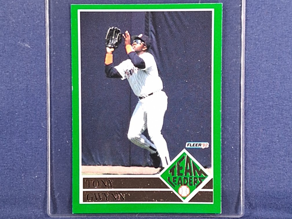 1992 Fleer Team Leaders #7 of 20 Tony Gwynn HOF