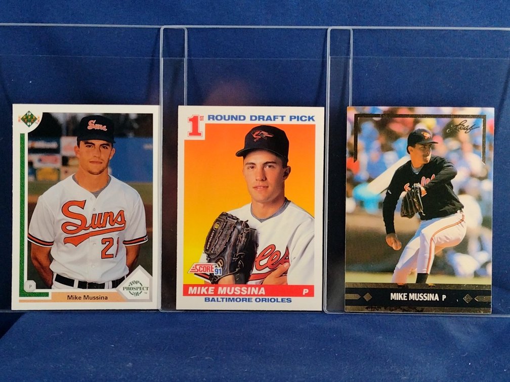 3 Mike Mussia rookie cards HOF