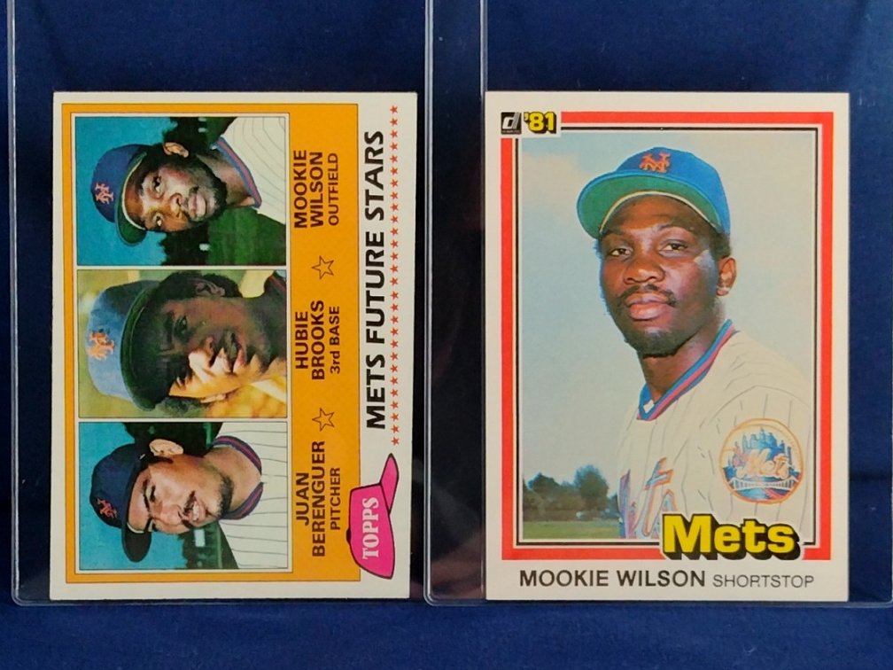 2 Mookie Wilson rookie cards