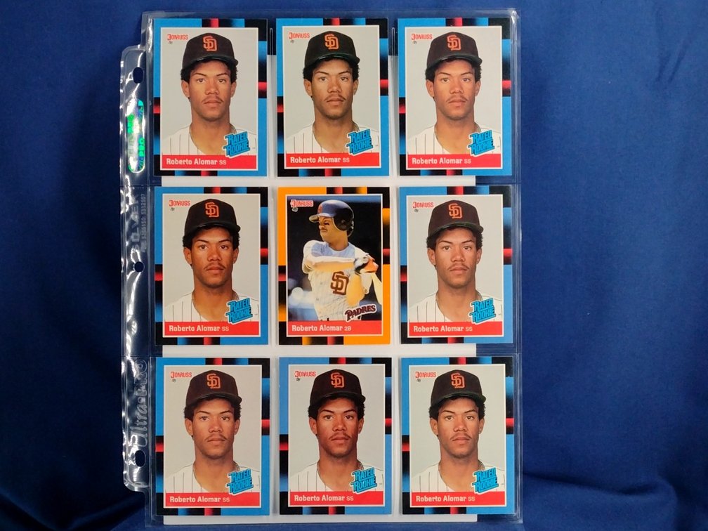 9 Roberto Alomar rookie cards HOF