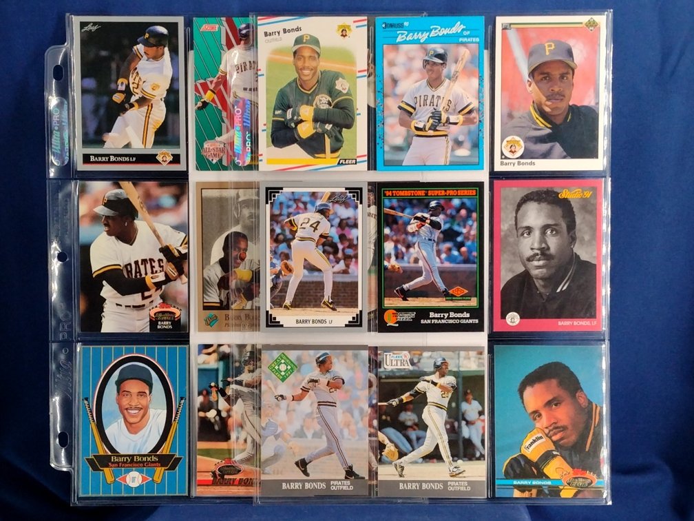 18 Barry Bonds cards