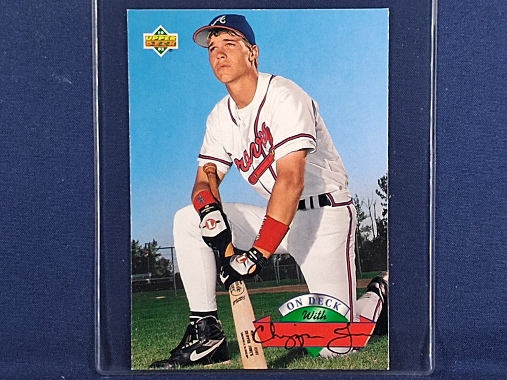 1993 UD On Deck #D16 Chipper Jones Rookie HOF