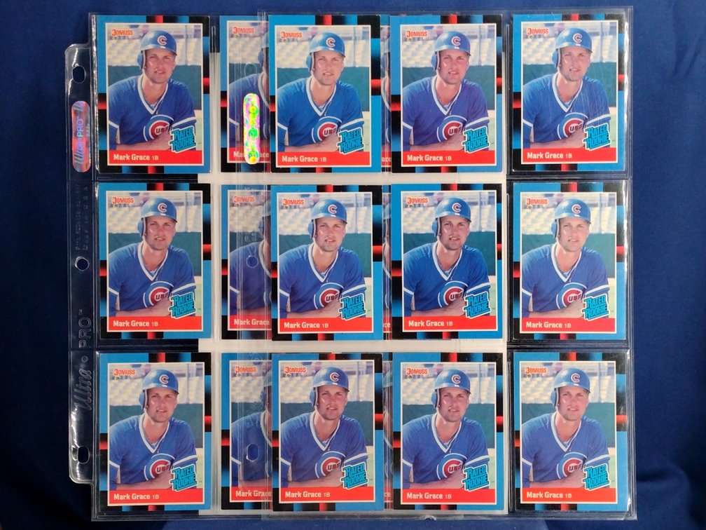 18 Mark Grace rookie cards
