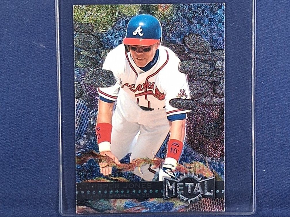 1996 Fleer Metal #129 Chipper Jones HOF
