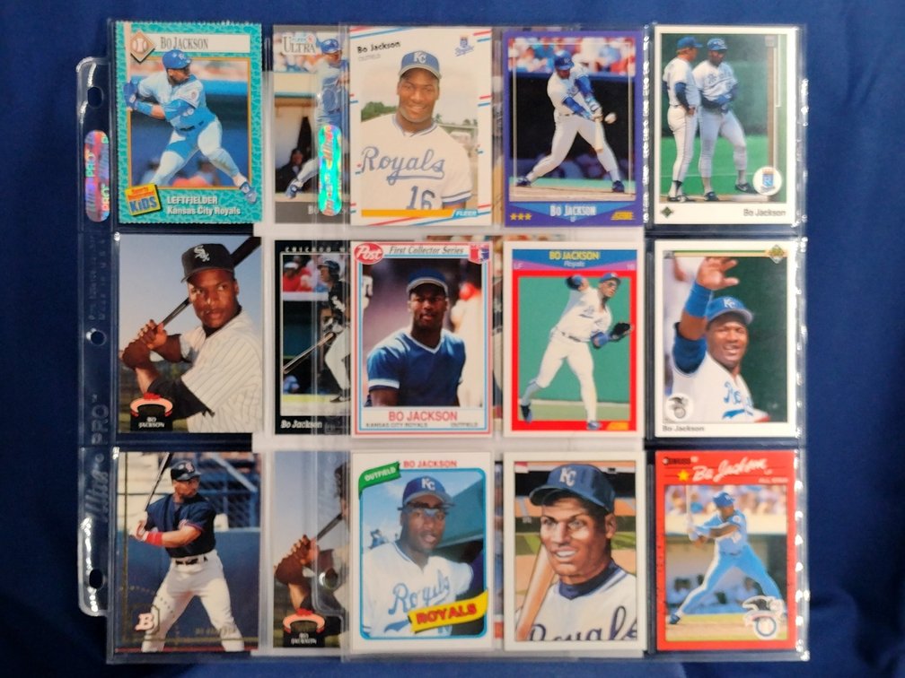18 Bo Jackson cards