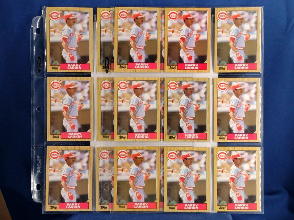 18 Barry Larkin rookie cards HOF