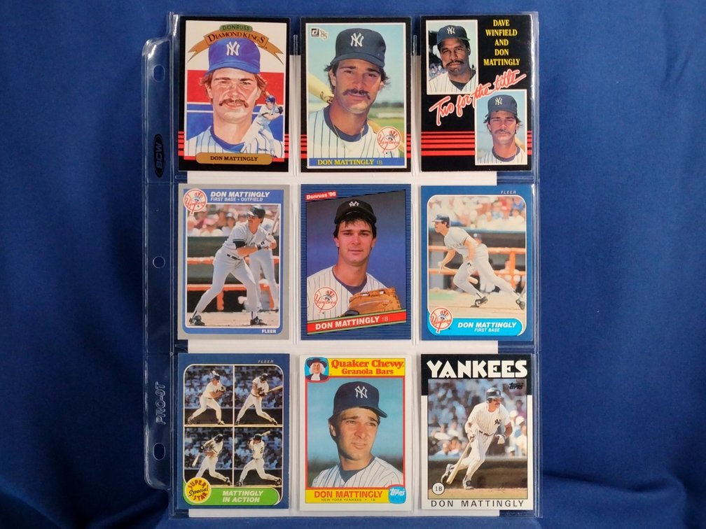 9 Don Mattingly cards
