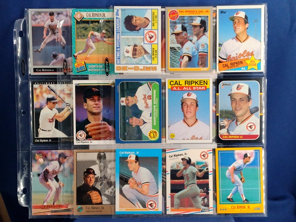 27 Cal Ripken Jr. cards HOF