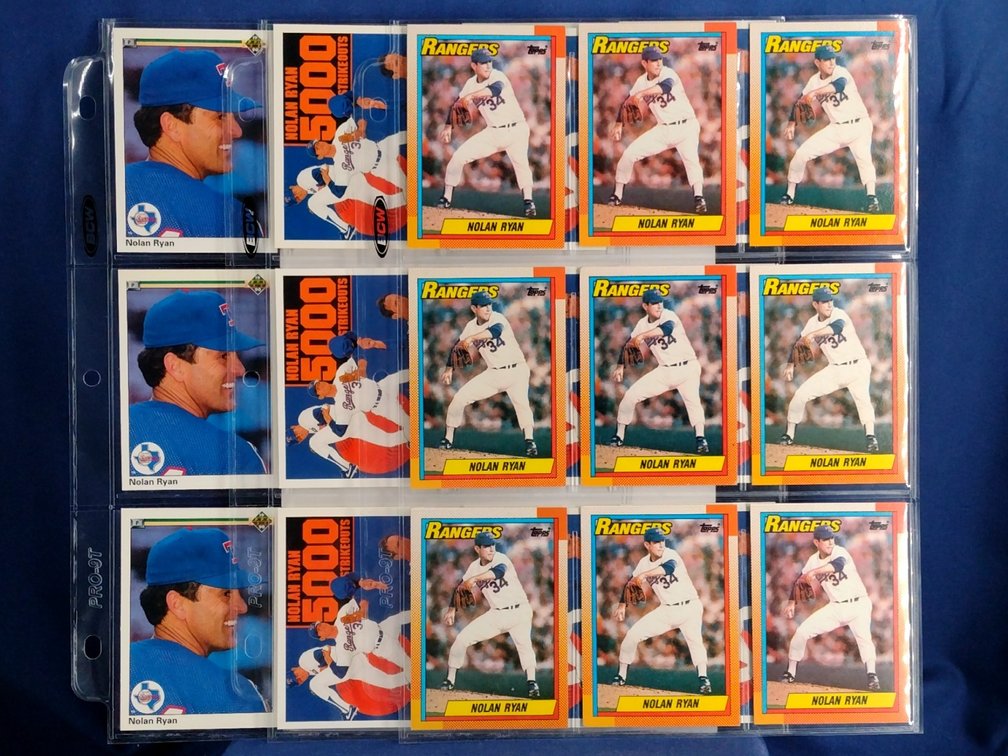 27 Nolan Ryan cards HOF