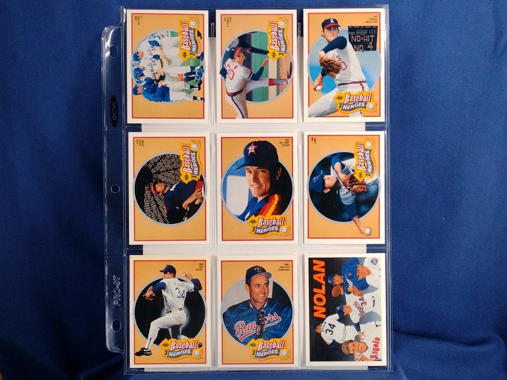9 Nolan Ryan cards HOF