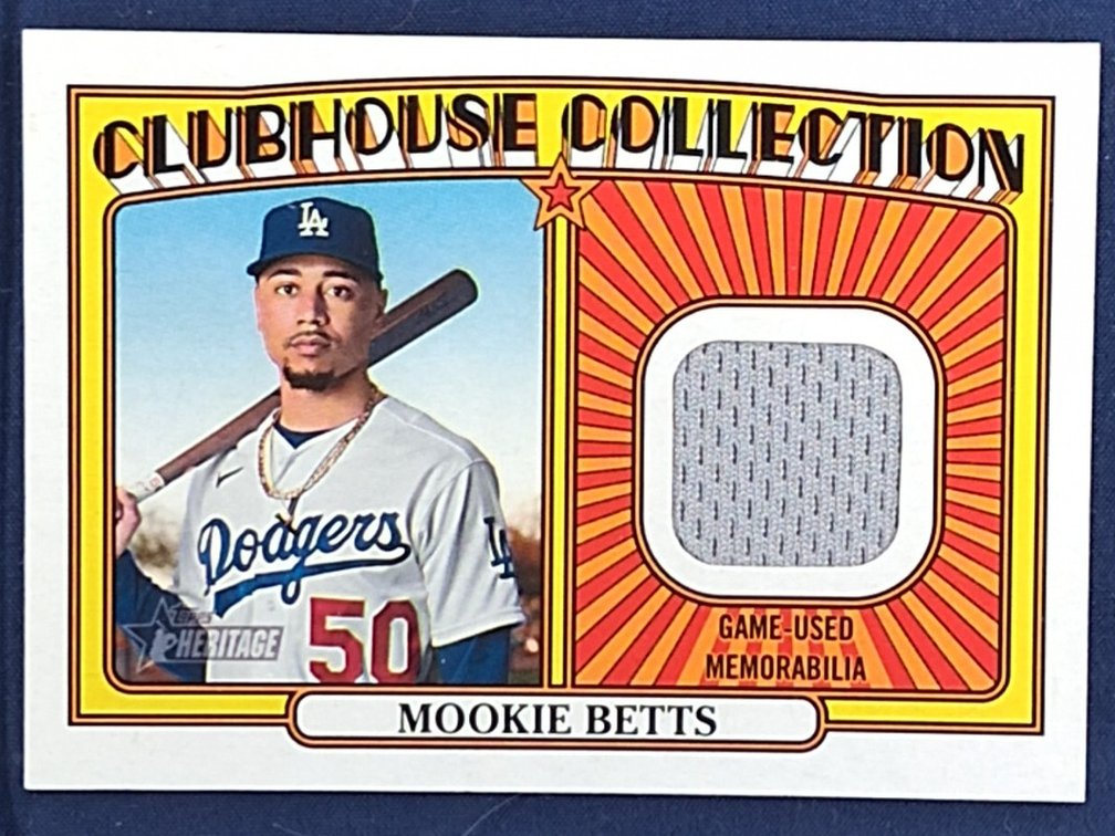 2021 Topps Game Used Jersey #CC-MB Mookie Betts