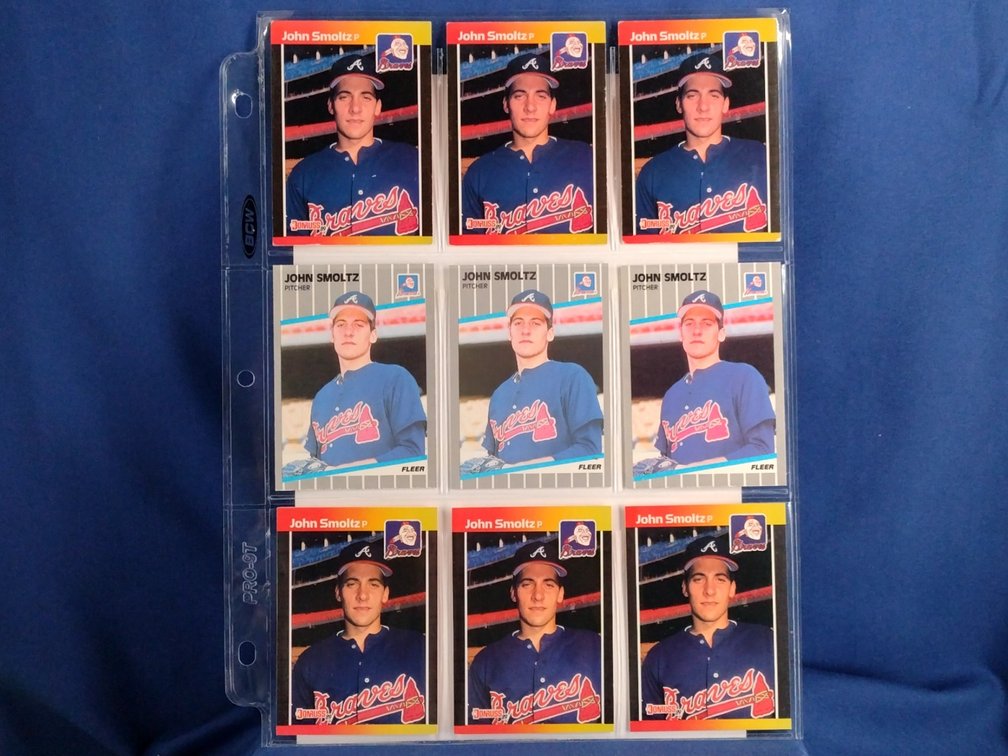 9 John Smoltz rookie cards