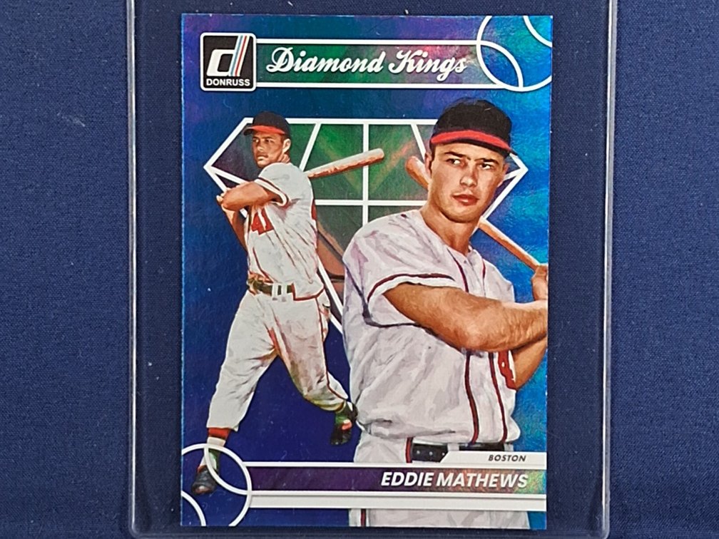 2023 Donruss Diamond Kings #13 Eddie Mathews HOF