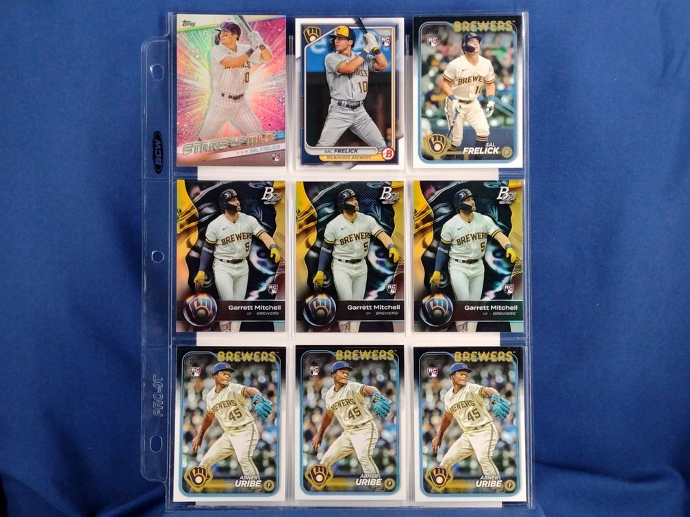 9 rookie cards including Sal Freick,