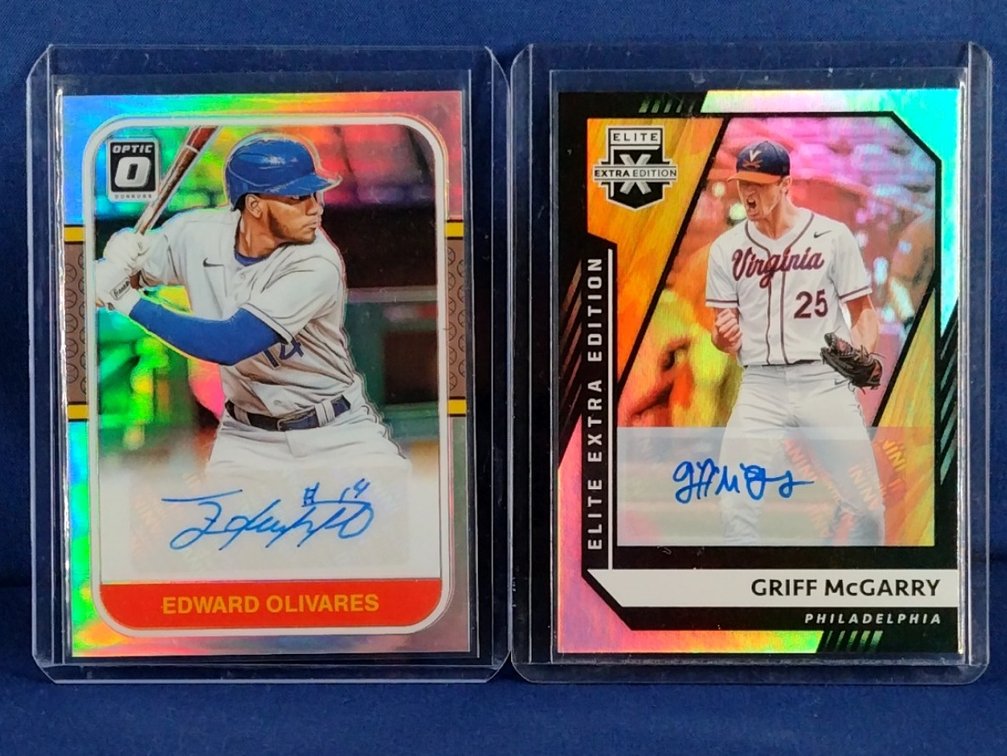 10 Autographed baseball cards