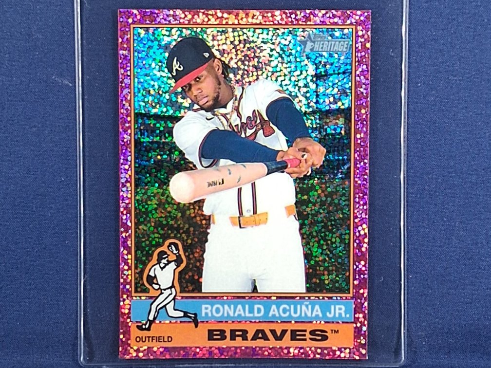 2025 Heritage Pink Sparkle #367 Ronald Acuna Jr.
