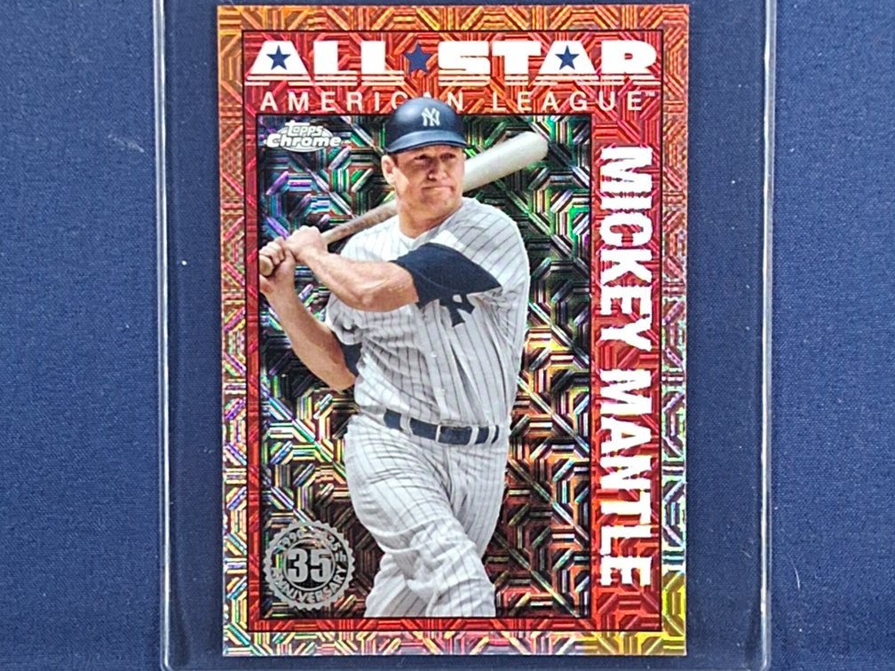 2025 Topps Chrome #90ASC-43 Mickey Mantle HOF