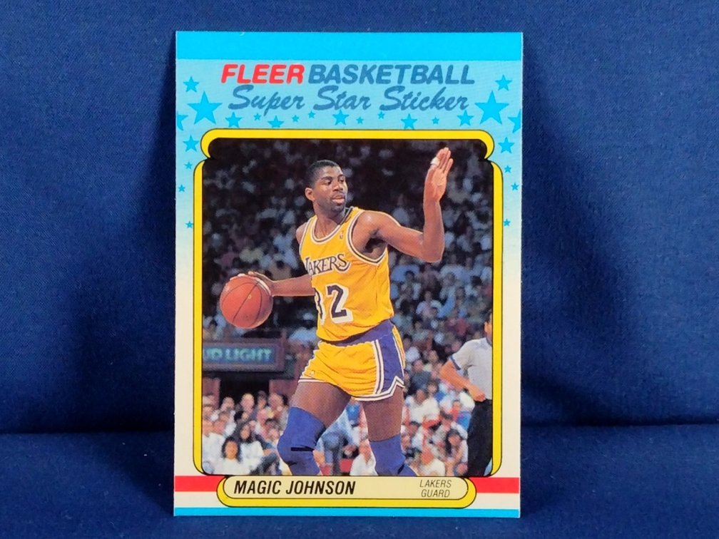 1988/89 Fleer Super Star Sticker #6 of 11 Magic