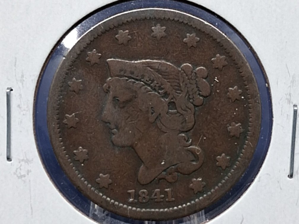 1841 Large Cent Coin