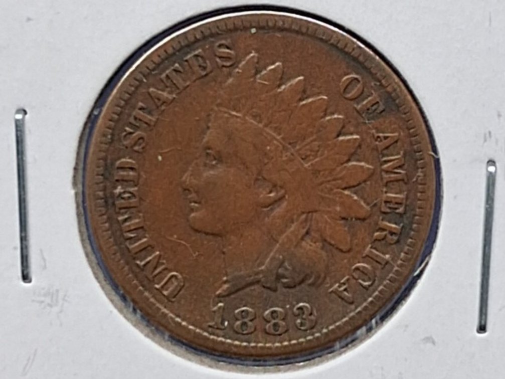 1883 Indian Head Penny Coin