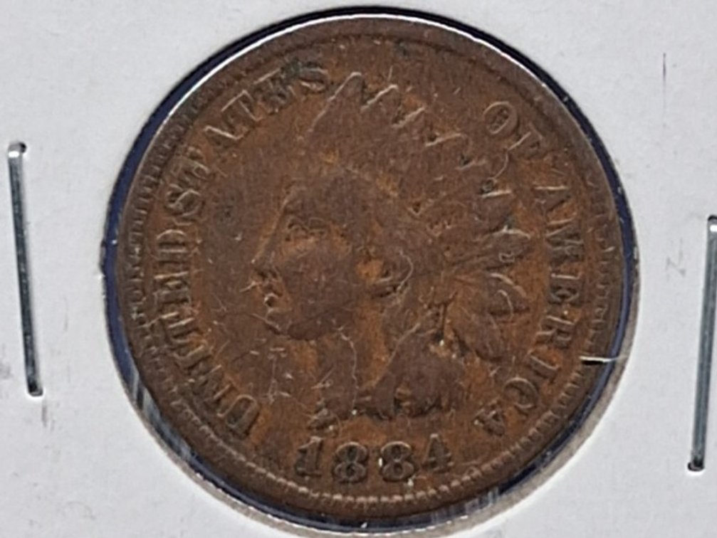 1884 Indian Head Penny Coin