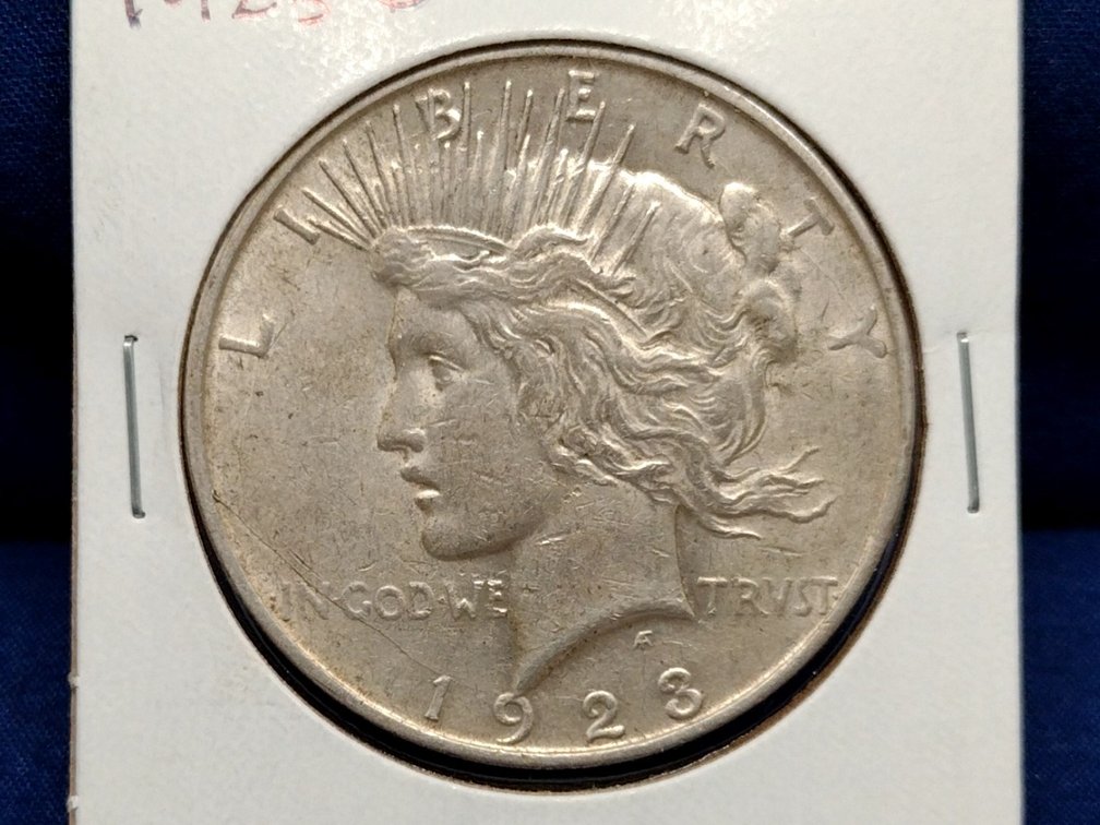 1923 D Peace Dollar Coin