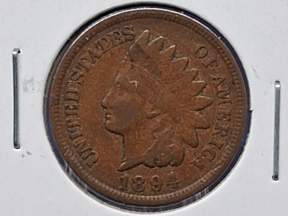 1894 VG Indian Head Penny Coin