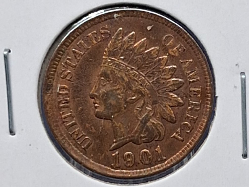 1901 Indian Head Penny Coin