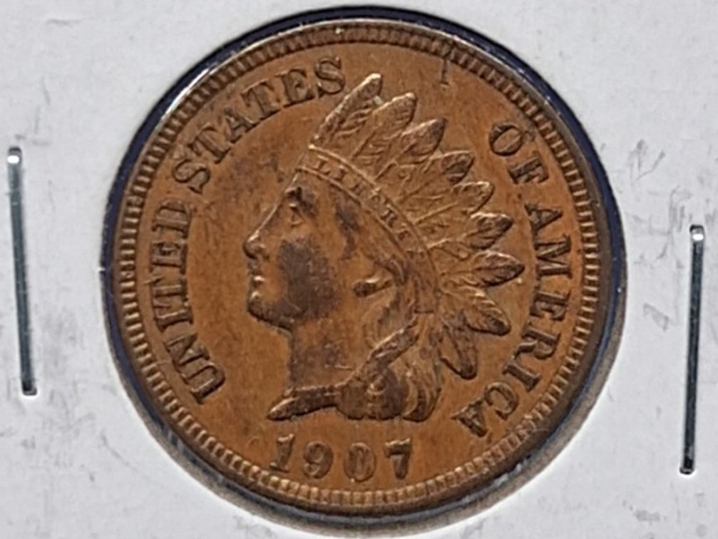 1907 Indian Head Penny Coin