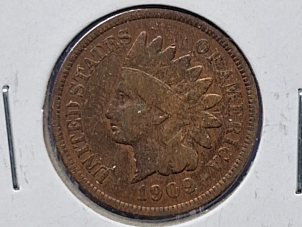 1909 Indian Head Penny Coin
