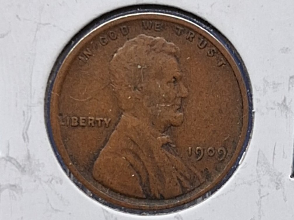 1909 VDB Lincoln Wheat Penny Coin