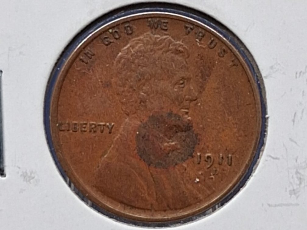 1911 D Lincoln Wheat Penny Coin