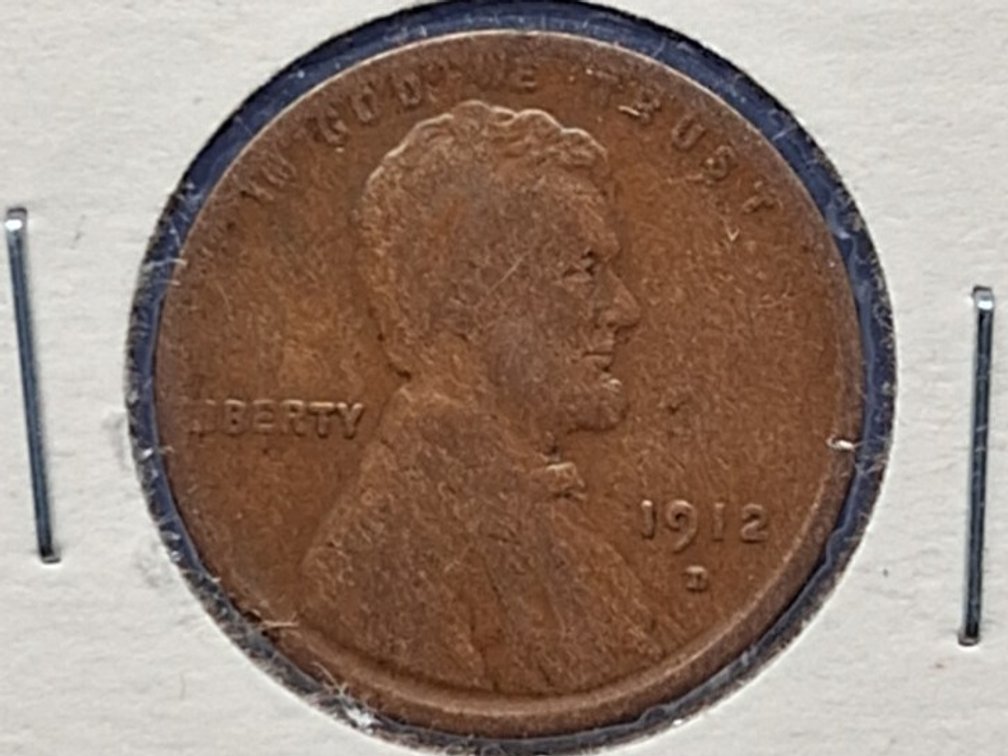 1912 D Lincoln Wheat Penny Coin