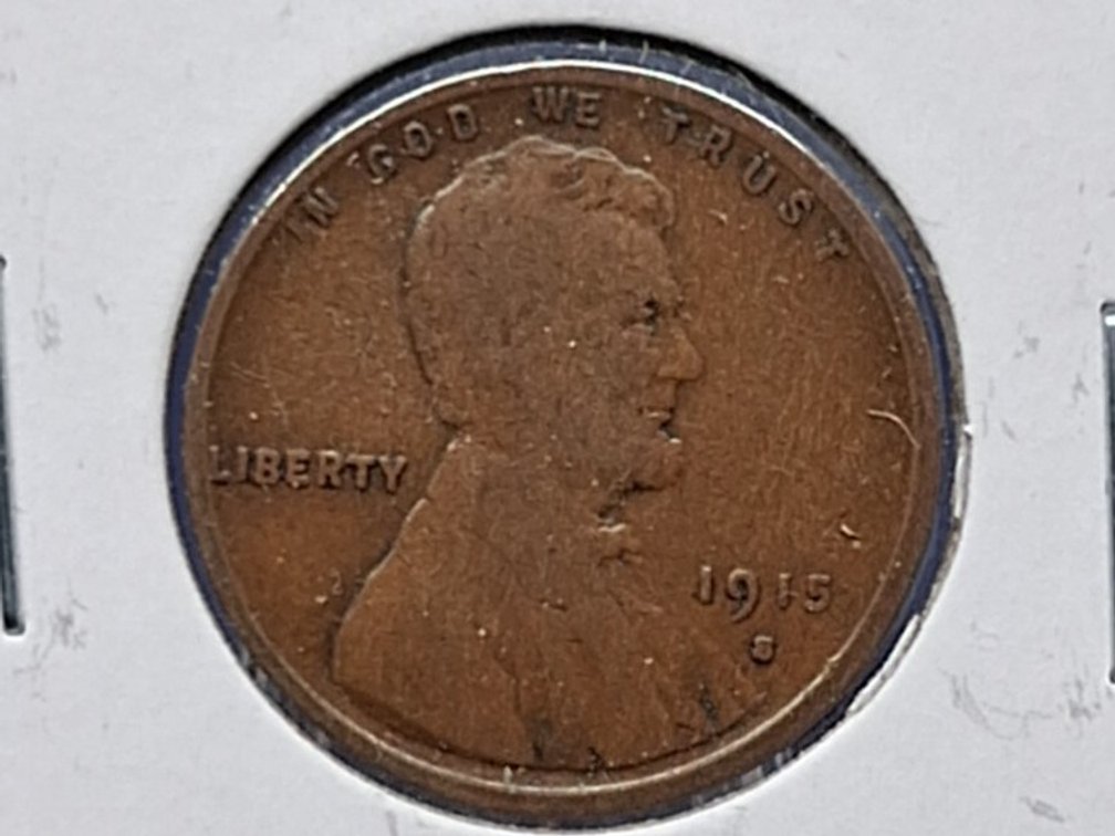 1915 S Lincoln Wheat Penny Coin