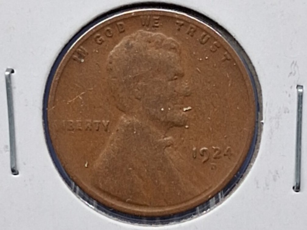 1924 D Lincoln Wheat Penny Coin