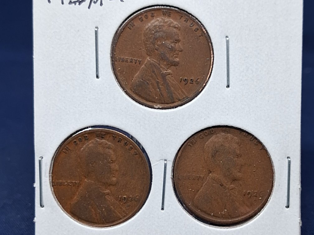 1926 PDS Lincoln Wheat Penny Coins