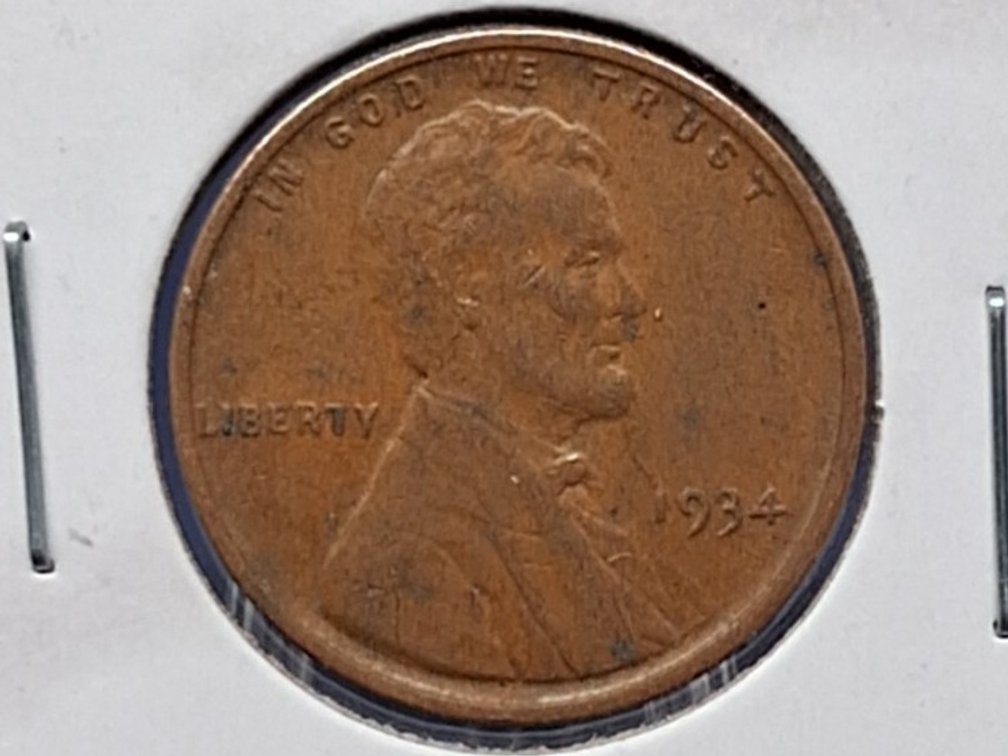 1934 PD Lincoln Wheat Penny Coins