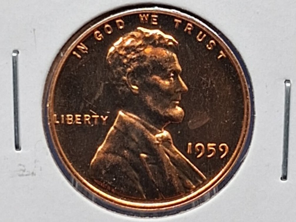1959, '60, '61 Proof Lincoln Memorial Penny Coins