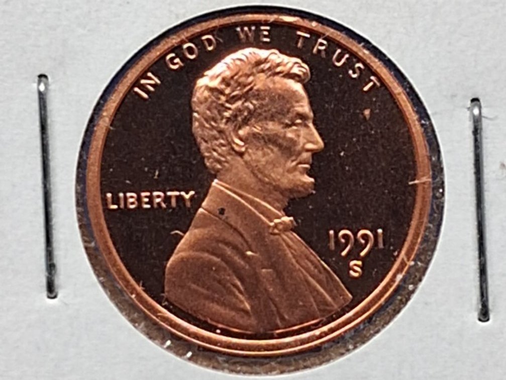 1991, '92, '93 S Proof Lincoln Memorial Penny