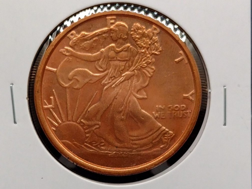 1 oz. .999 Copper Round