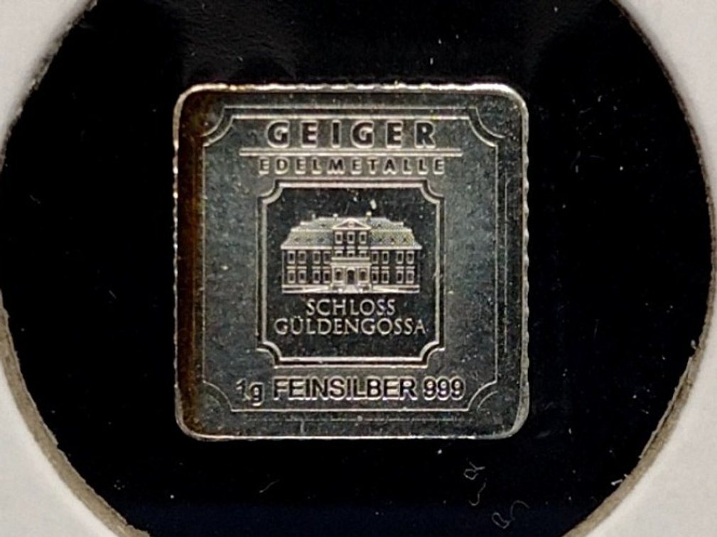 1 gram .999 fine silver bar