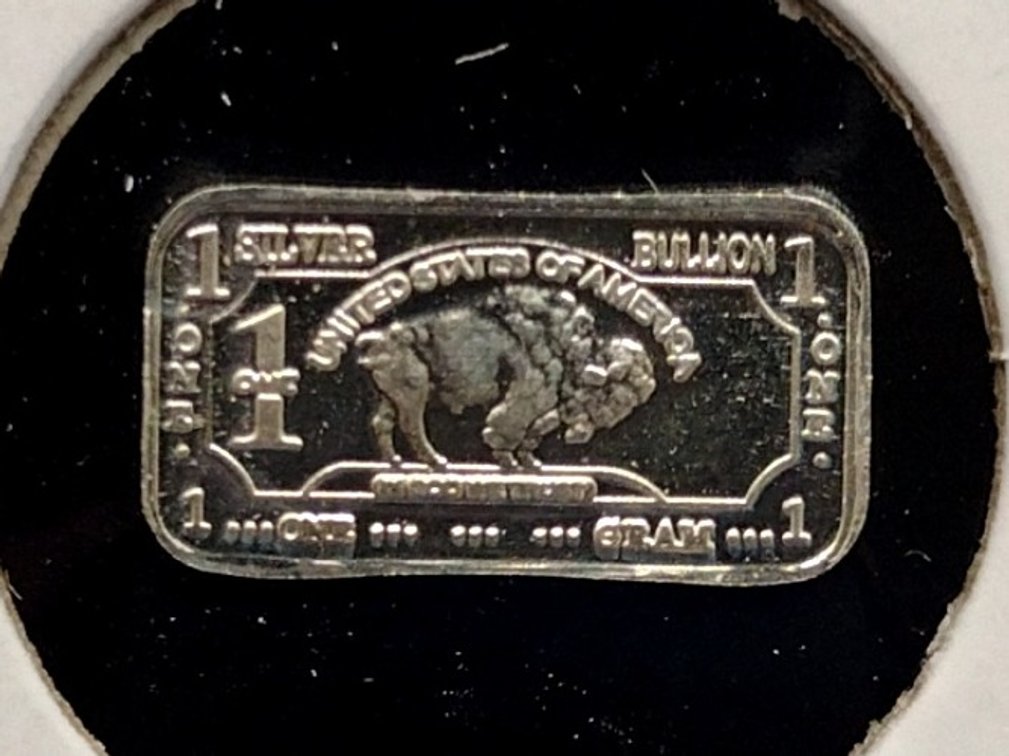 1 gram .999 fine silver bar