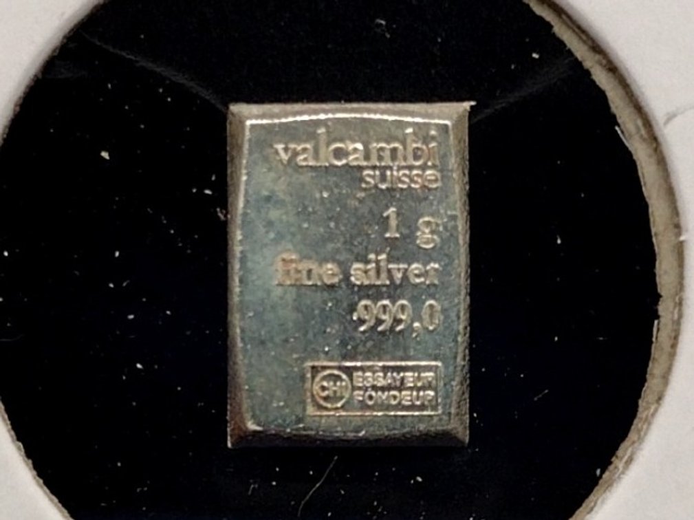 1 gram .999 fine silver bar