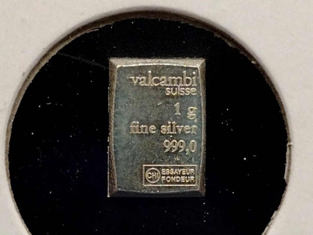 1 gram .999 fine silver bar