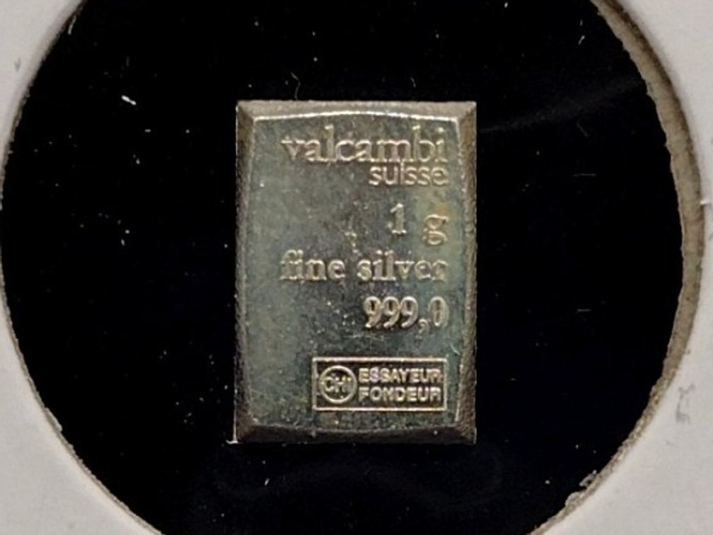 1 gram .999 fine silver bar