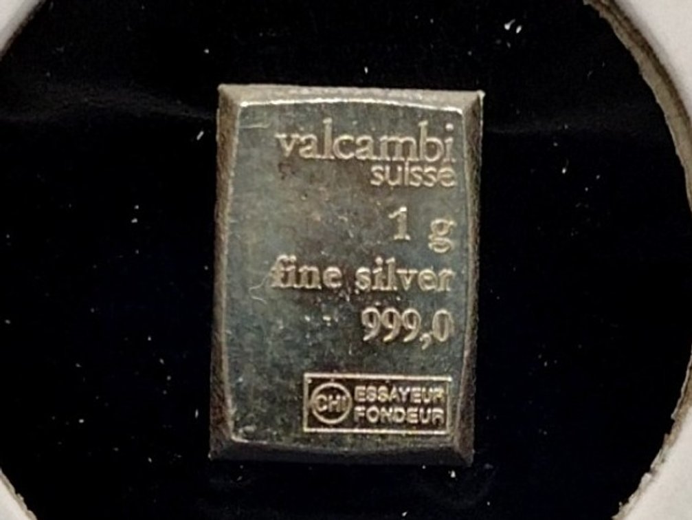 1 gram .999 fine silver bar