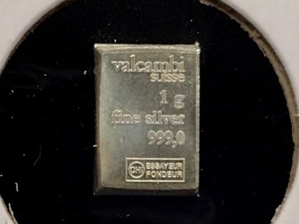 1 gram .999 fine silver bar