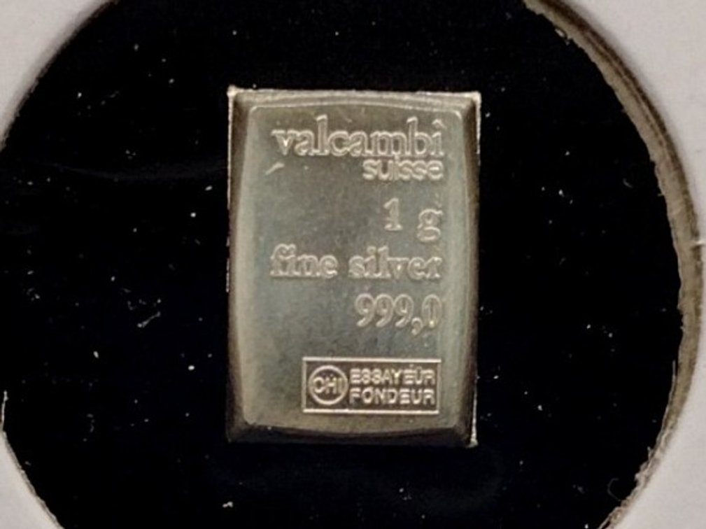 1 gram .999 fine silver bar