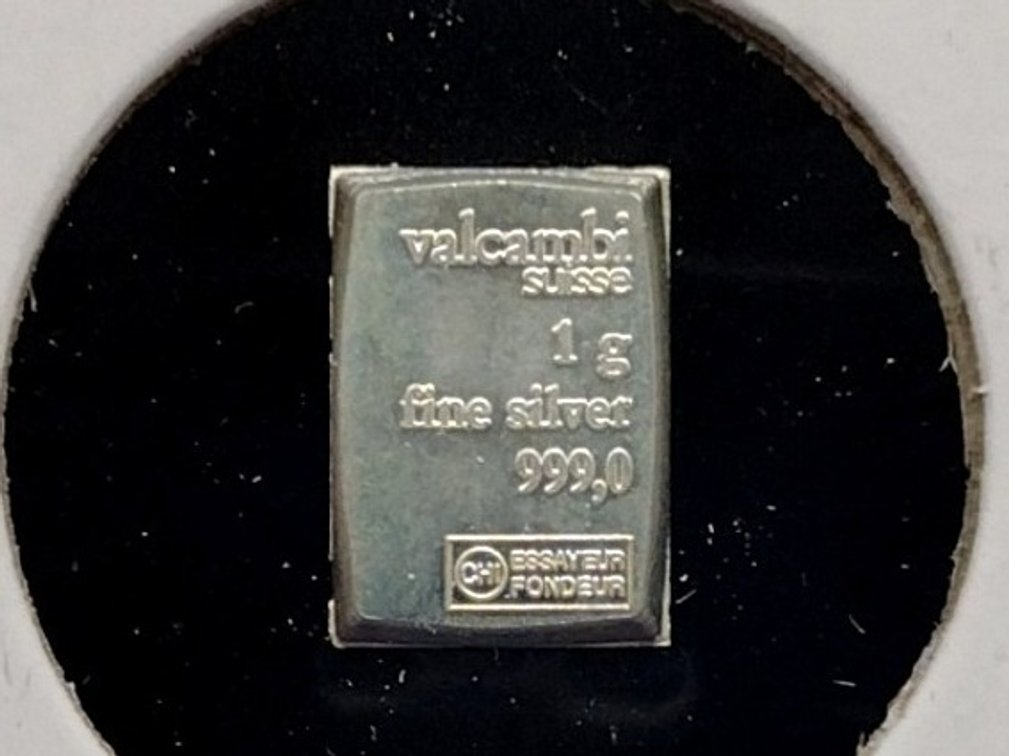1 gram .999 fine silver bar